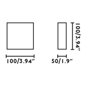 KAULA 100 Aplique inox