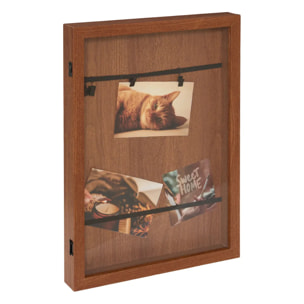Porte-photos Lily rectangulaire 33x45cm marron