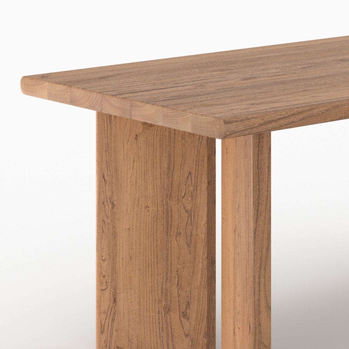 Table rectangulaire en bois d'orme 8 personnes - Albane