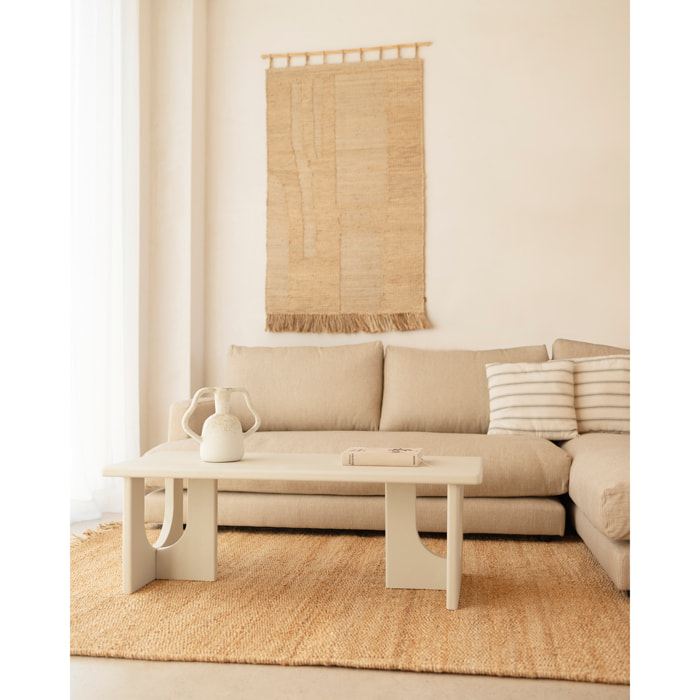 Table basse en microciment en 120x50cm Hauteur: 40 Longueur: 120 Largeur: 50
