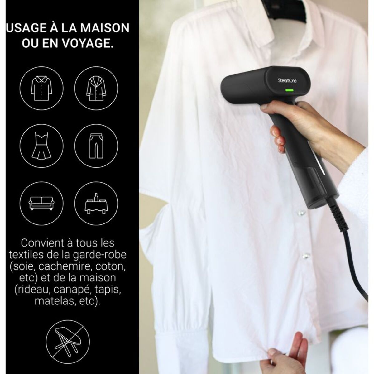 Défroisseur vapeur STEAMONE EUDTC75B + RP10