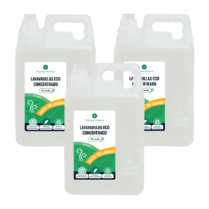 Pack 3xLavavajillas Manual  Té Verde ECO  Planeta Huerto 5l