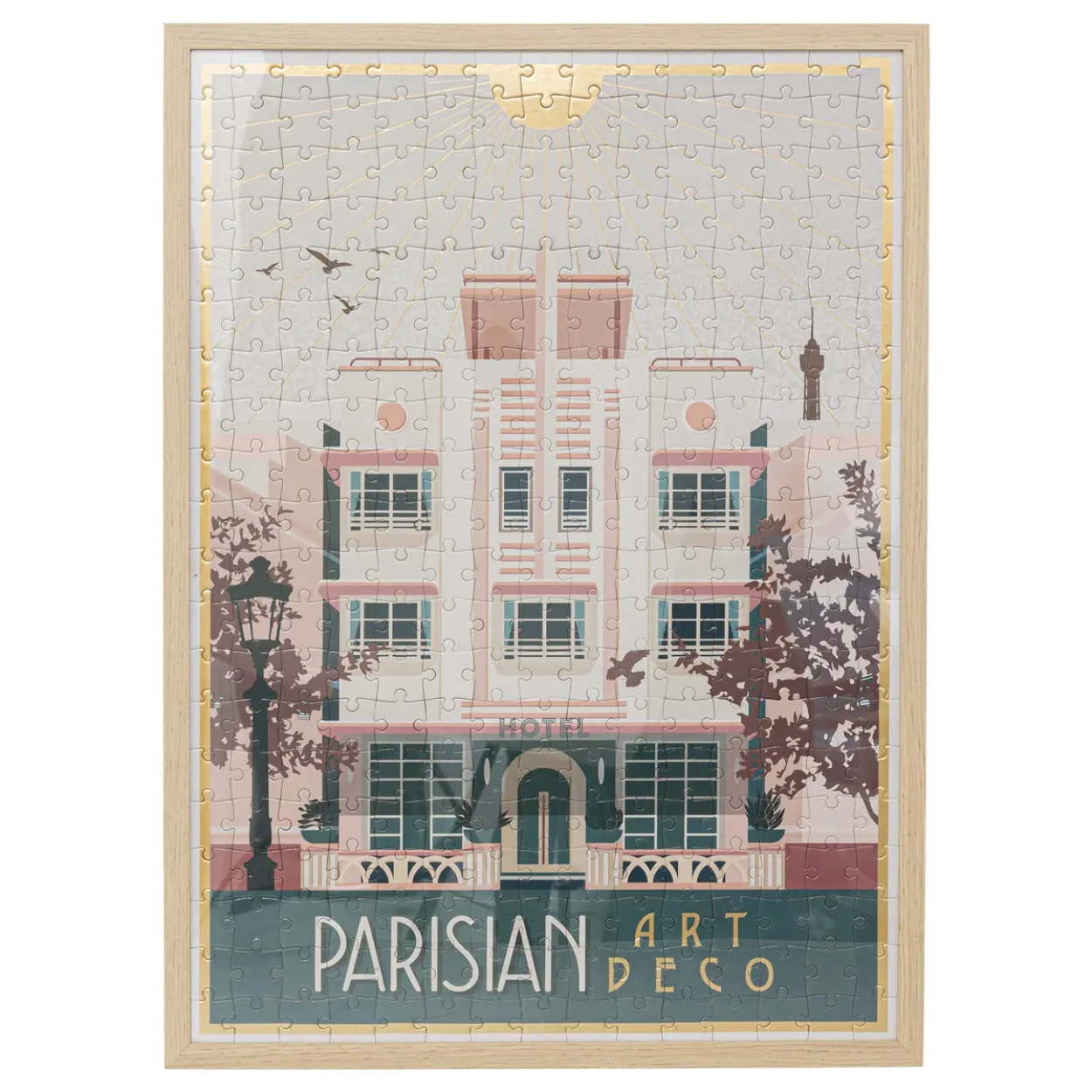 Puzzle en papier H70cm vert