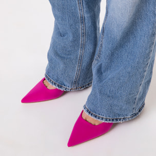 Zapato de salón fucsia tacón 5 cm