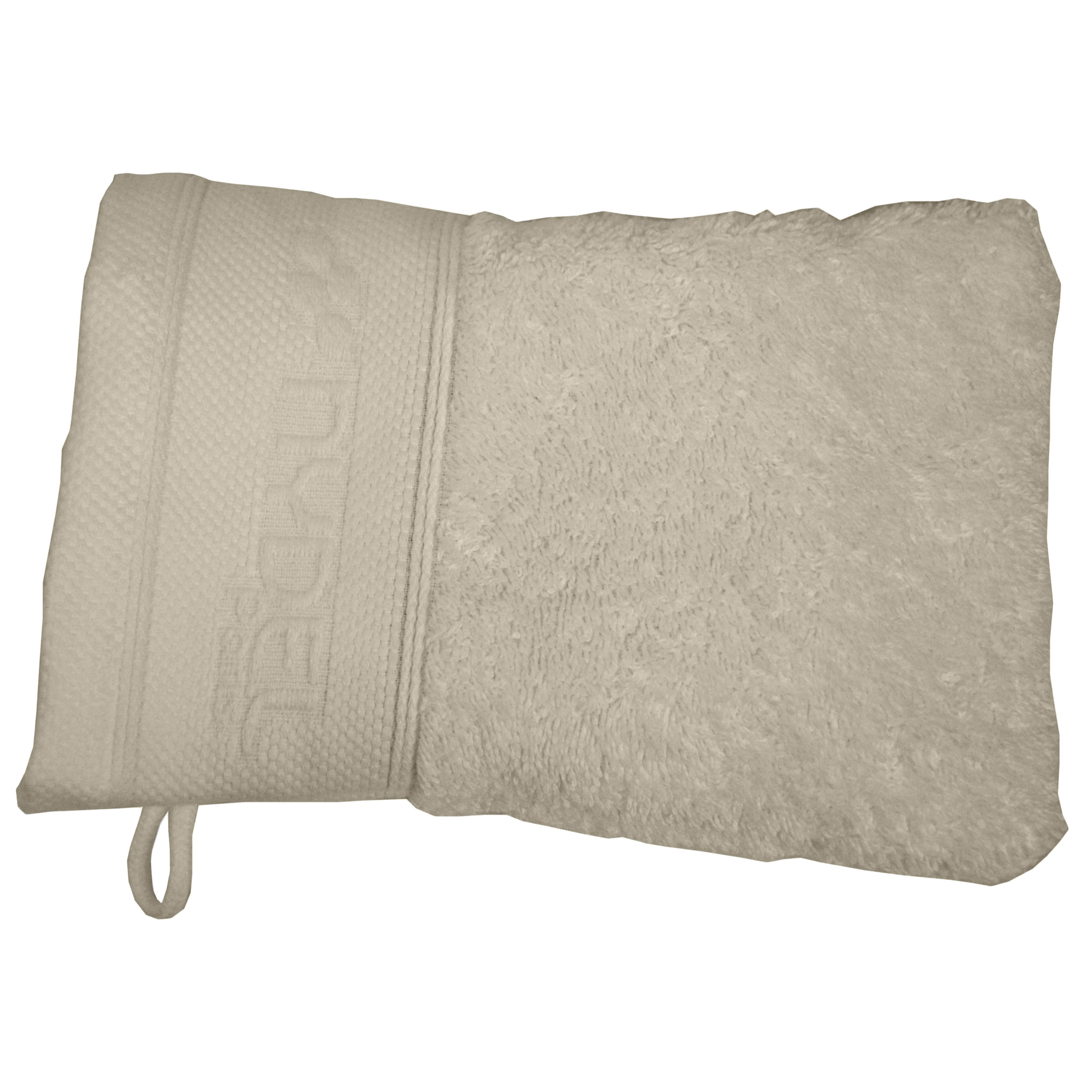 Lot de 2 gants de toilette sable - 100 % coton bio 700 g/môì