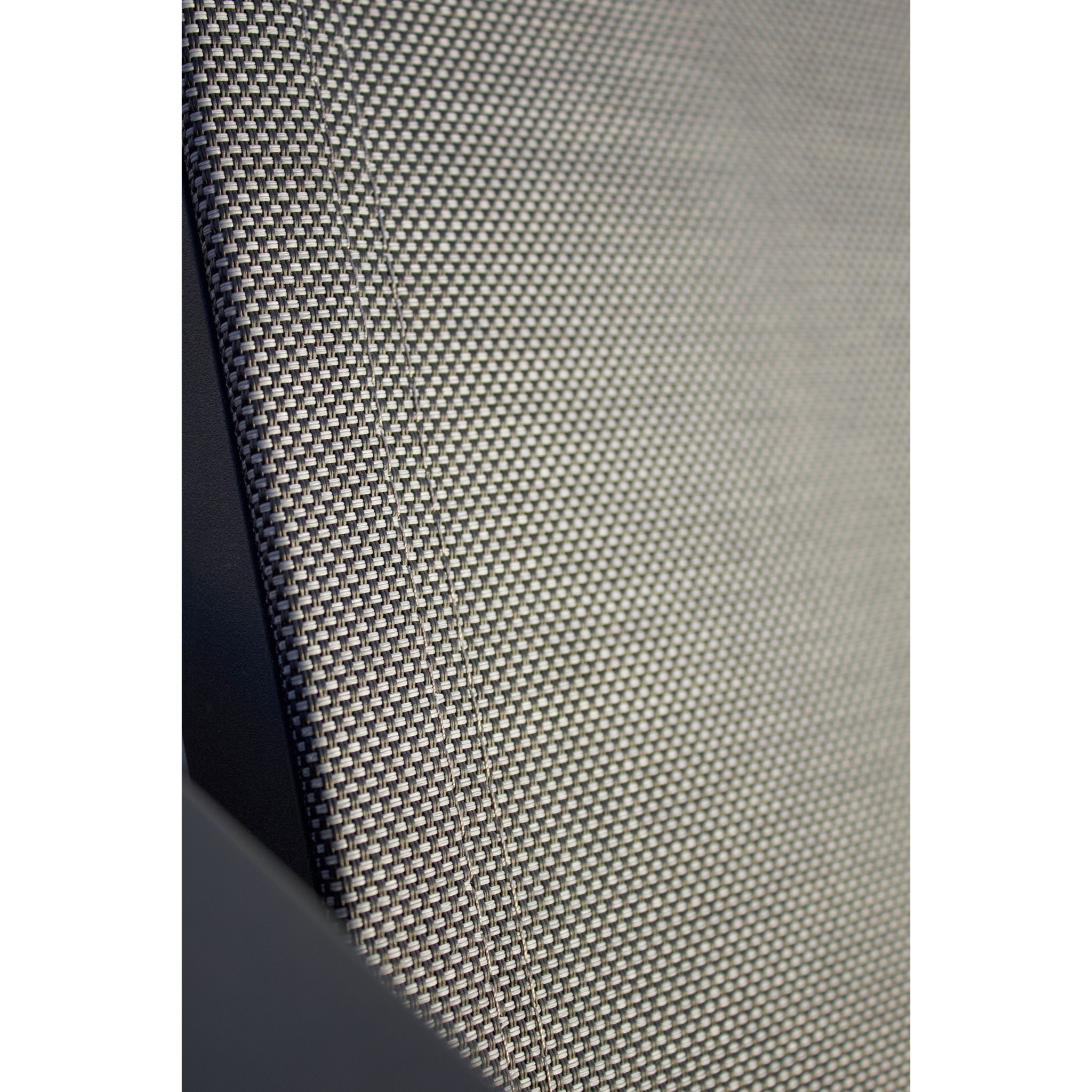 IBIZA - Lot de 2 bains de soleil en aluminium et toile plastifiée anthracite