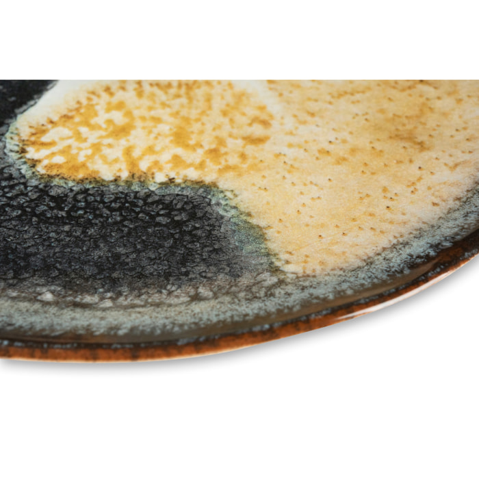 Set 6 piatti piani Excelsa – Dioniso, Ceramica Beige