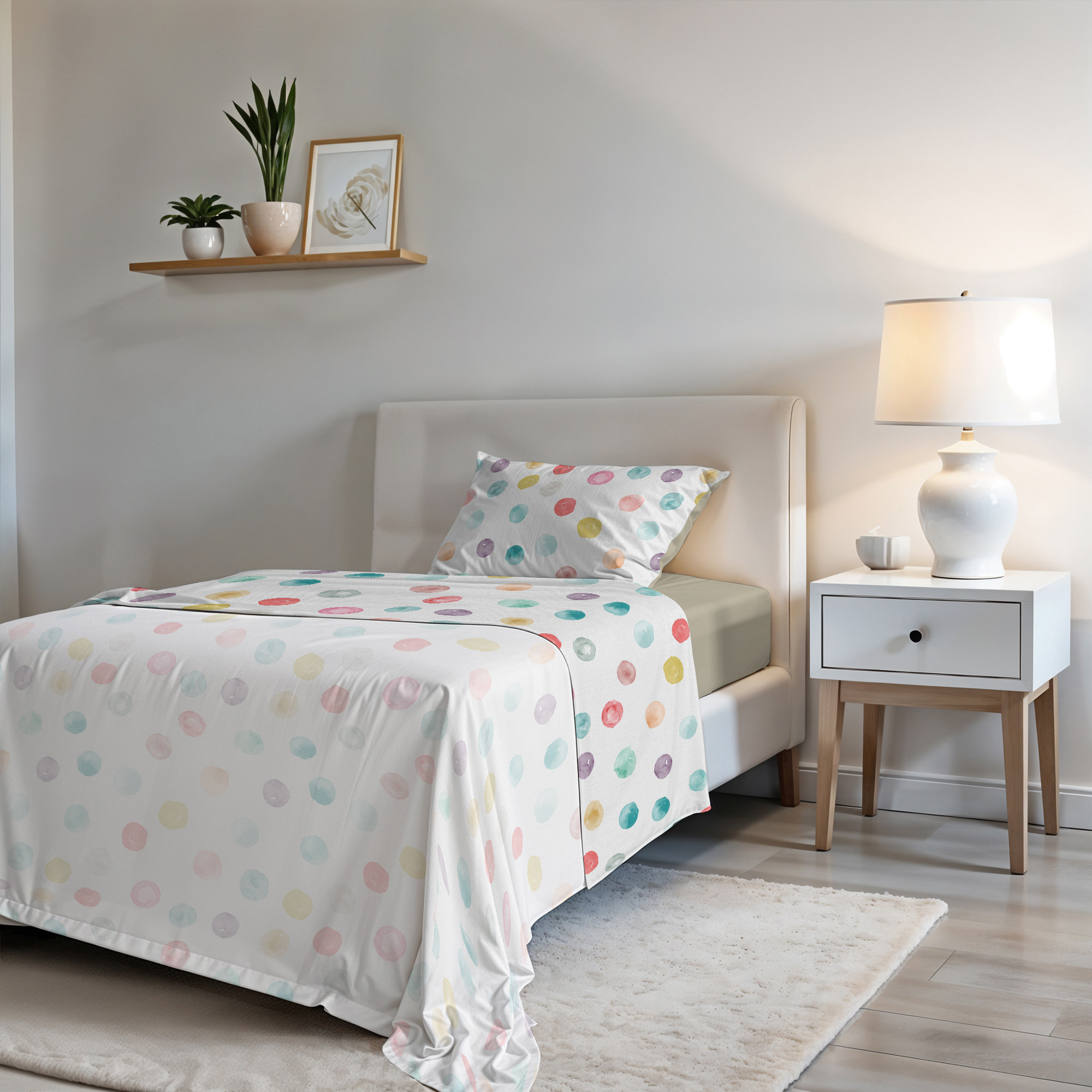 COMPLETO LETTO FASHION, 100% Microfibra, No Stiro - BALLOON