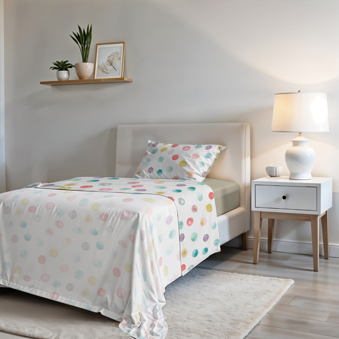 COMPLETO LETTO FASHION, 100% Microfibra, No Stiro - BALLOON
