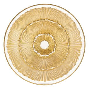 Assiette plate Celeste doré D33xH2cm
