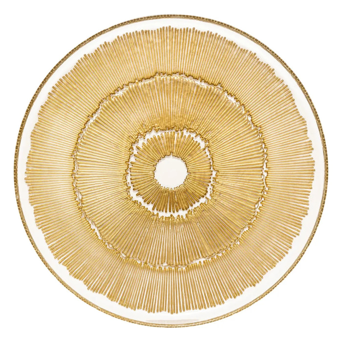 Assiette plate Celeste doré D33xH2cm