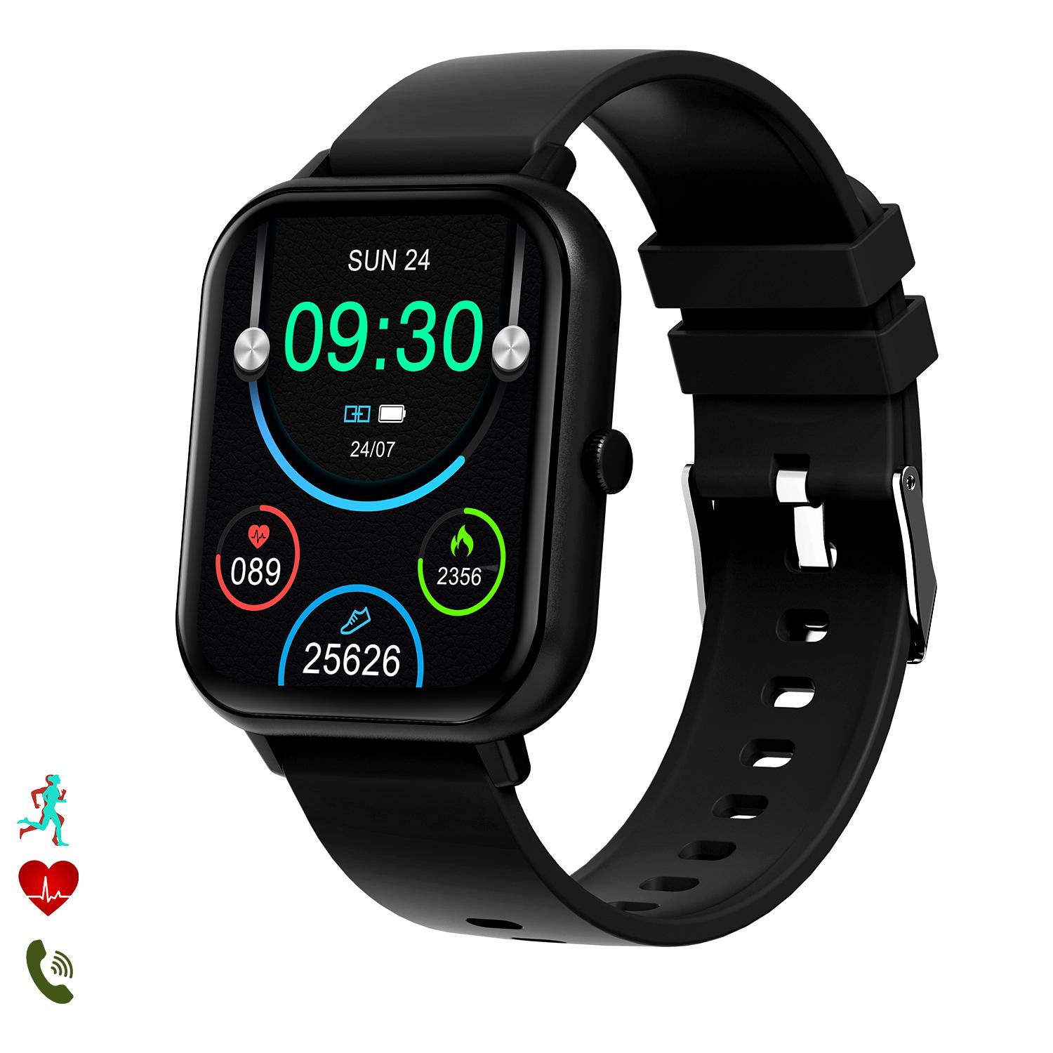 Smartwatch ZL54C con pantalla de 1,8 HR, monitor de tensión y de O2. Sumergible, varios modos deportivos, notificaciones de apps.