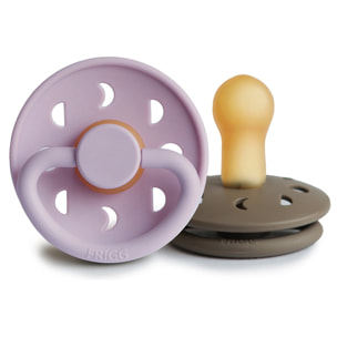Frigg Pack 2 Chupetes Block Latex Moon Phase