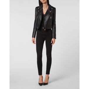 PHILIPP PLEIN Biker de cuero