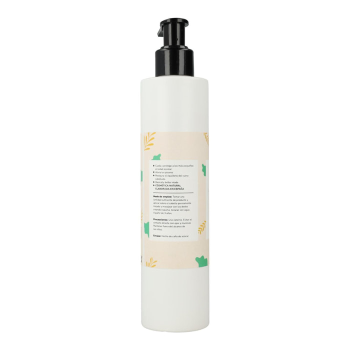PLANETA HUERTO | Champú Escolar Natural con Citronela y Neem 250 ml - Protección Suave para Niños y Uso Diario