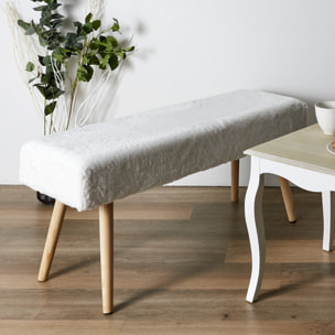 Banc Imitation Fourrure Aurea