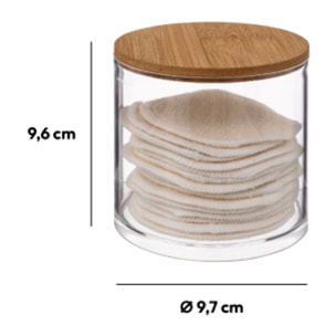 Boîte à cotons lavables "Selena bambou"