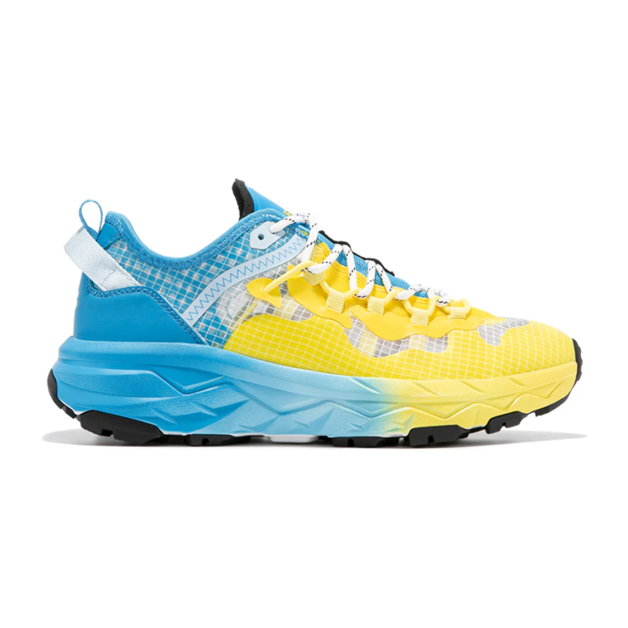 Zapatillas Deportivas Trail Mujer Peak Azul / Amarillo D.Franklin