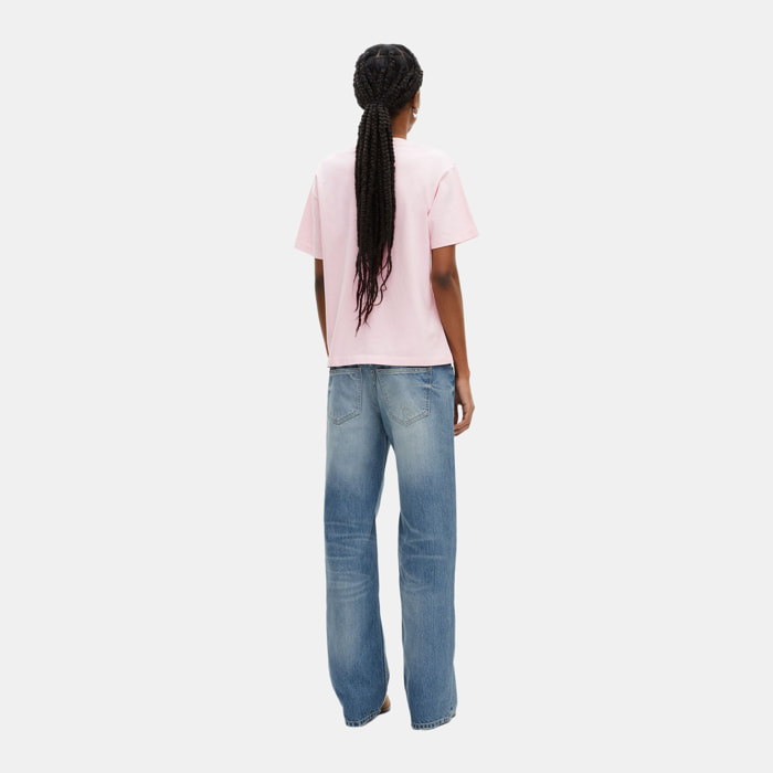 T-shirt femme broderie logo