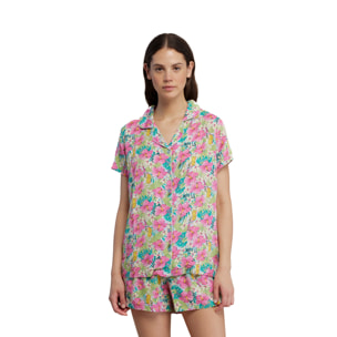 Pigiama donna corto viscosa ibiscus Noidinotte