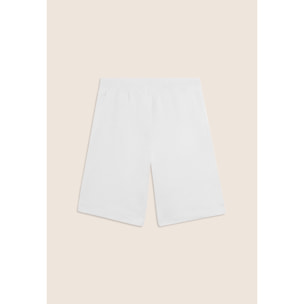 Pantaloni Corti con Spacchi Laterali in Tessuto Fiammato