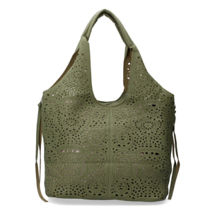 Bolso de hombro de Mujer con dos piezas, diseño moderno con detalles en los laterales