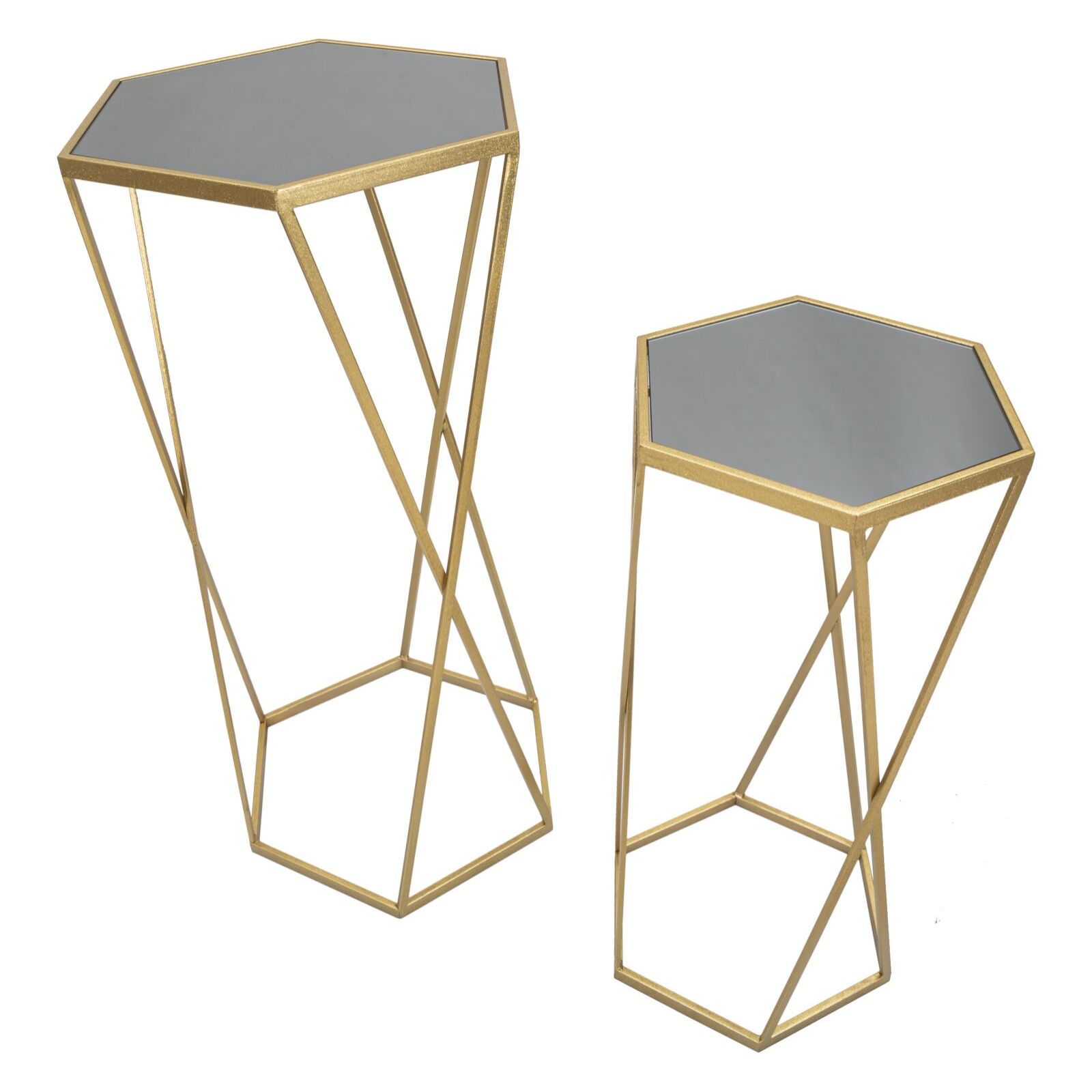 TAVOLINETTO ESAGONAL CHARME 1921 DORATI