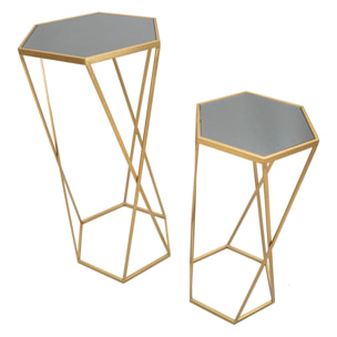 TAVOLINETTO ESAGONAL CHARME 1921 DORATI