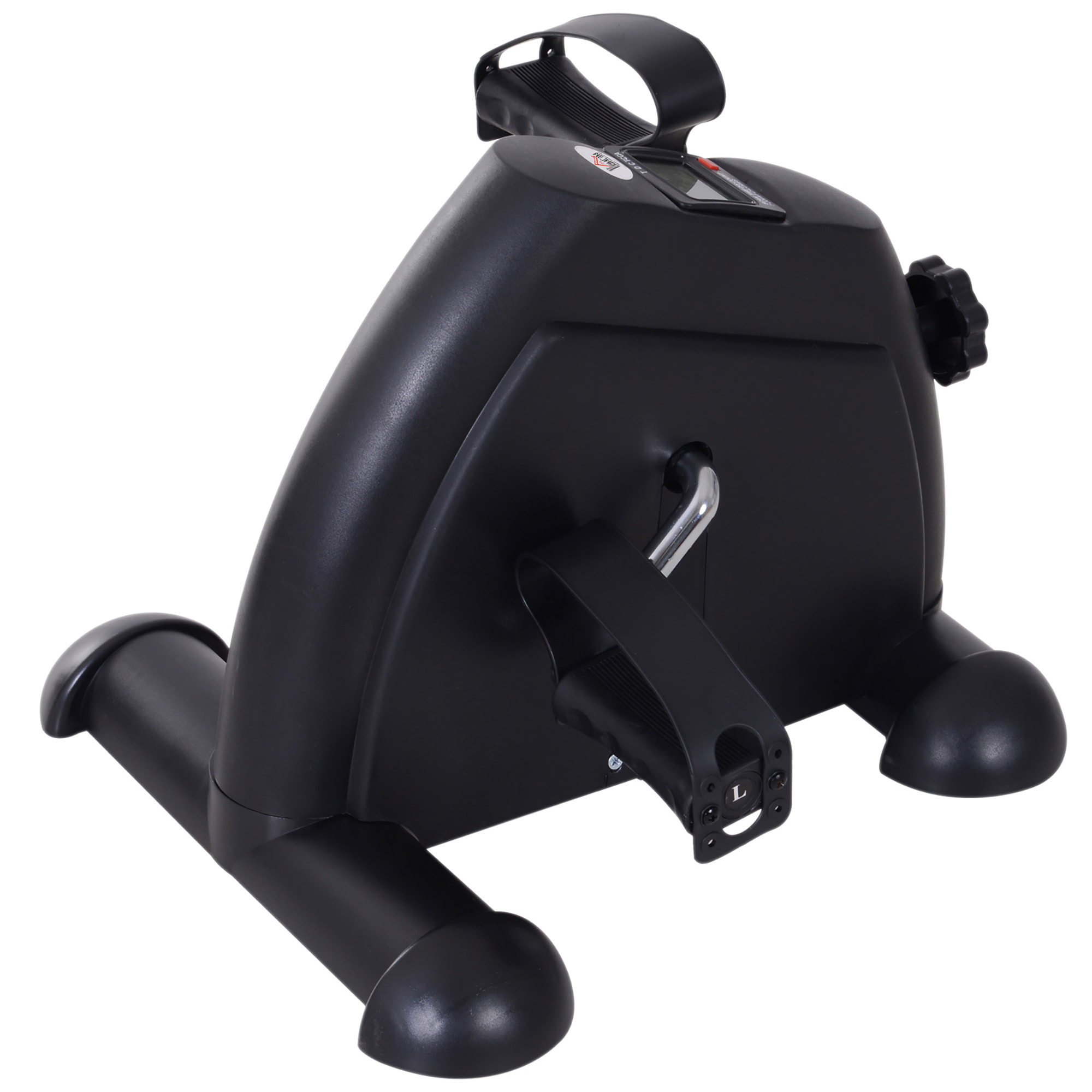 Mini vélo d'appartement pour jambes bras appareil de fitness avec écran LCD dim. 39L x 40l x 31H cm noir