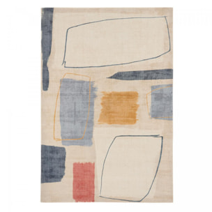 Tapis salon et chambre fait à la main en laine motif abstrait NUITORK