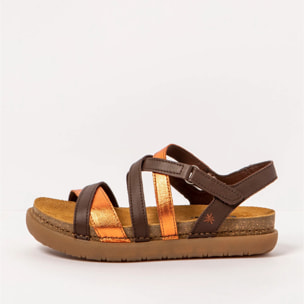 Sandalias 1714 NAPPA BROWN-ORANGE /RHODES color Brown-orange