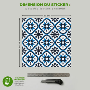 Sticker Sol avec laminat de Protection en Plastique Anti-dérapant | Stickers adhésif Sol - CARRELAGES SOL ODILLA - 1 sticker