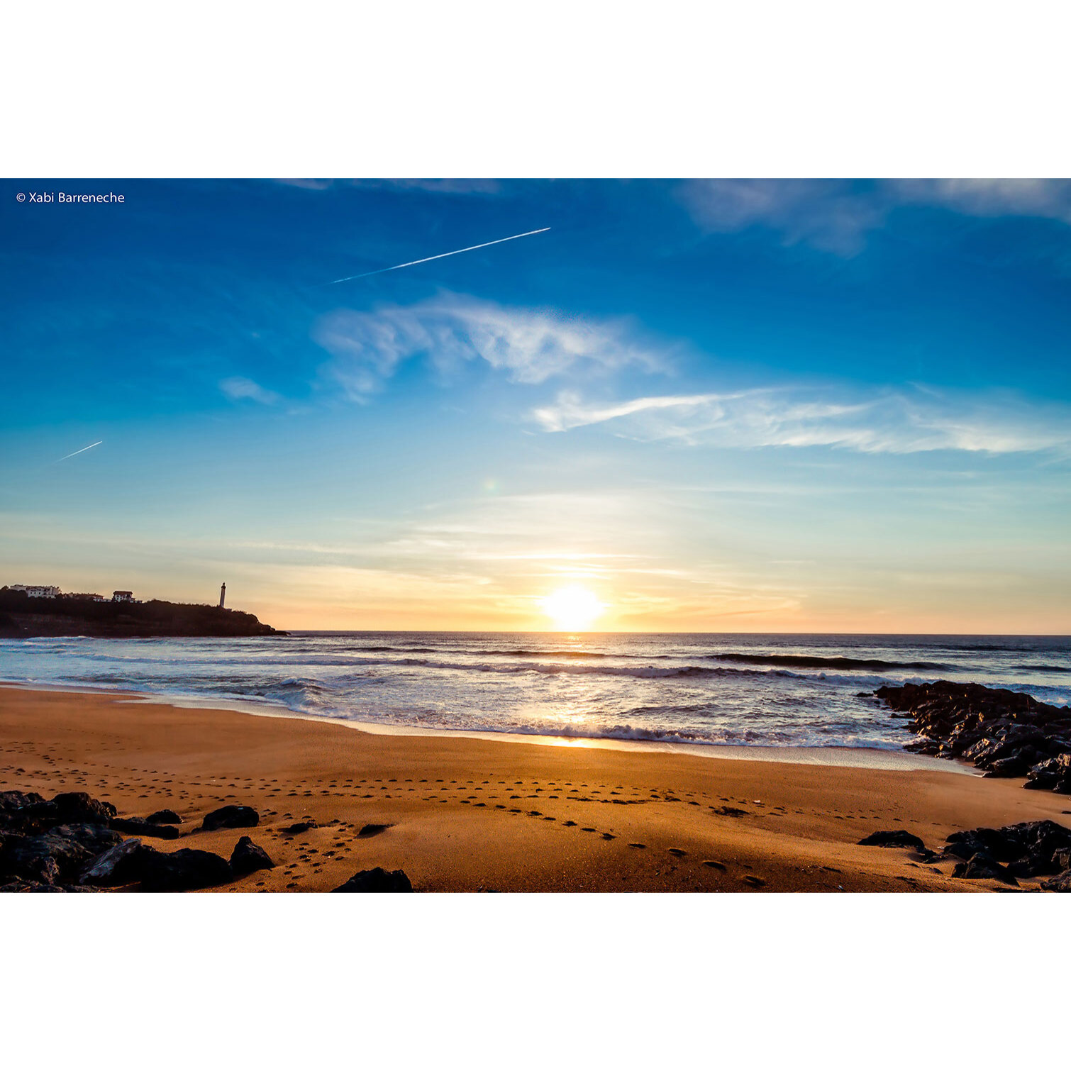 Tableau paysage ocean anglet vvf  Tableau plexiglas