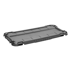 Boîte de rangement rectangulaire Block'it 80L transparent