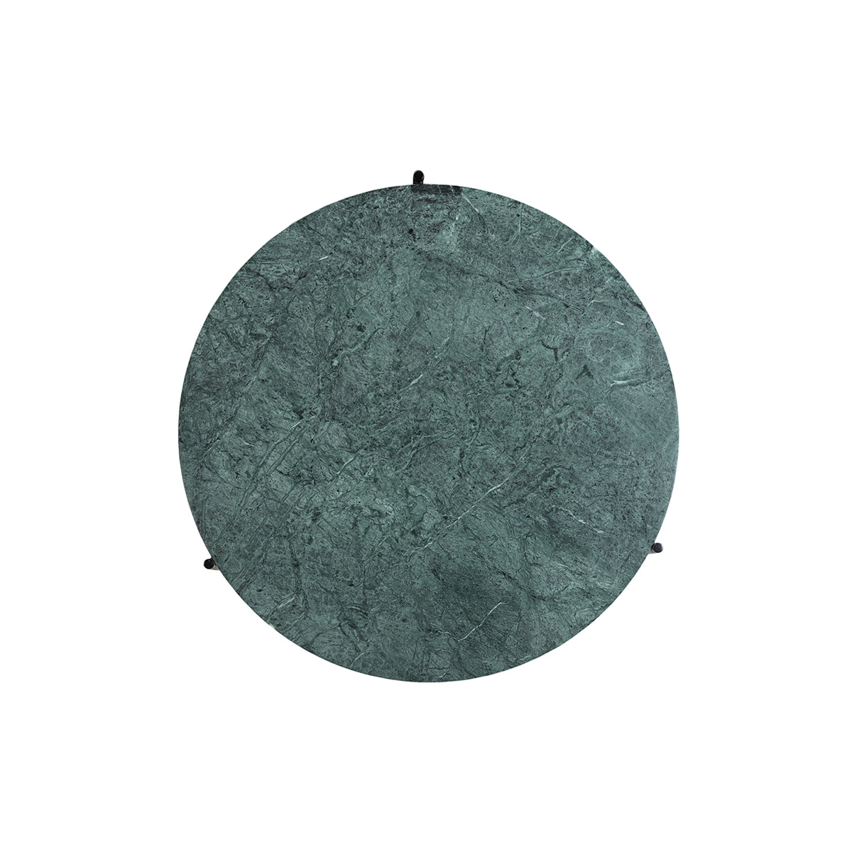 Table basse design ronde en marbre vert D90 cm BUMCELLO