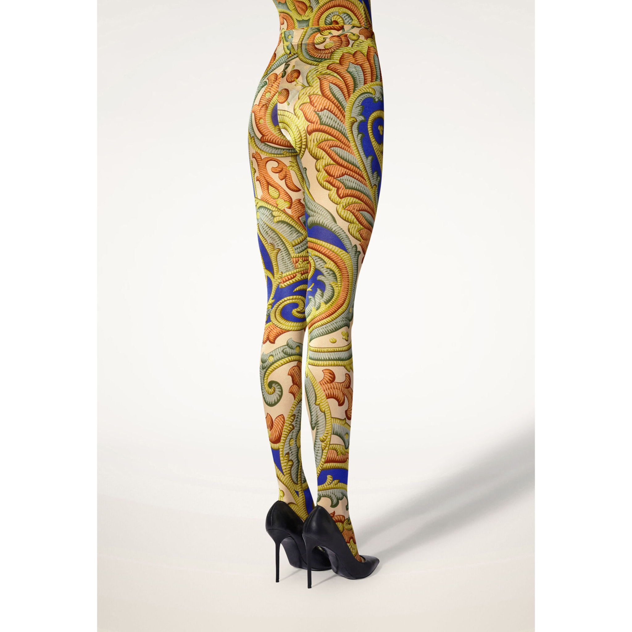 Collant Paisley Baroque Tights