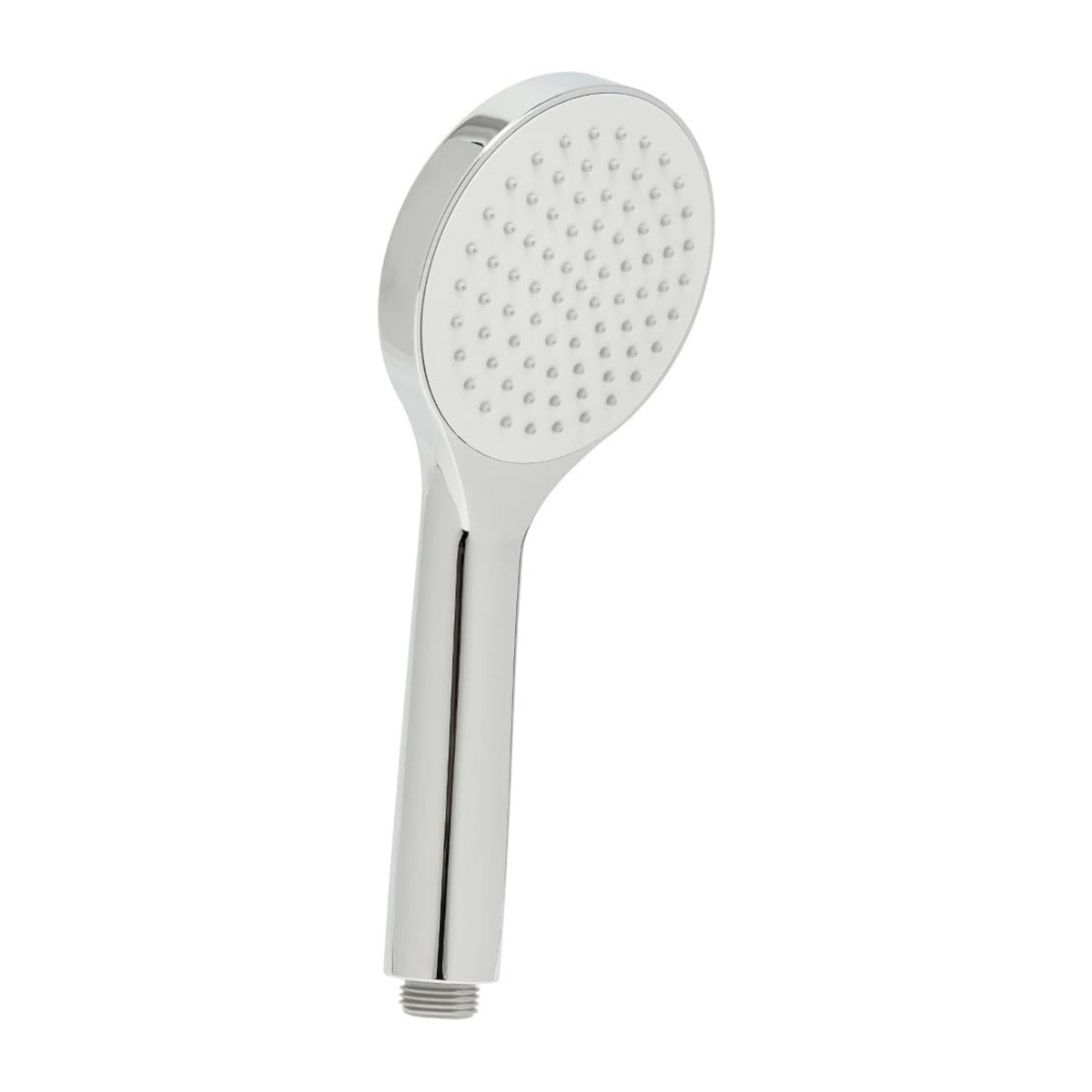Douchette à main en plastique, 1 jet, buses silicone, chrome brillant (SATBSRS21)