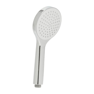 Douchette à main en plastique, 1 jet, buses silicone, chrome brillant (SATBSRS21)