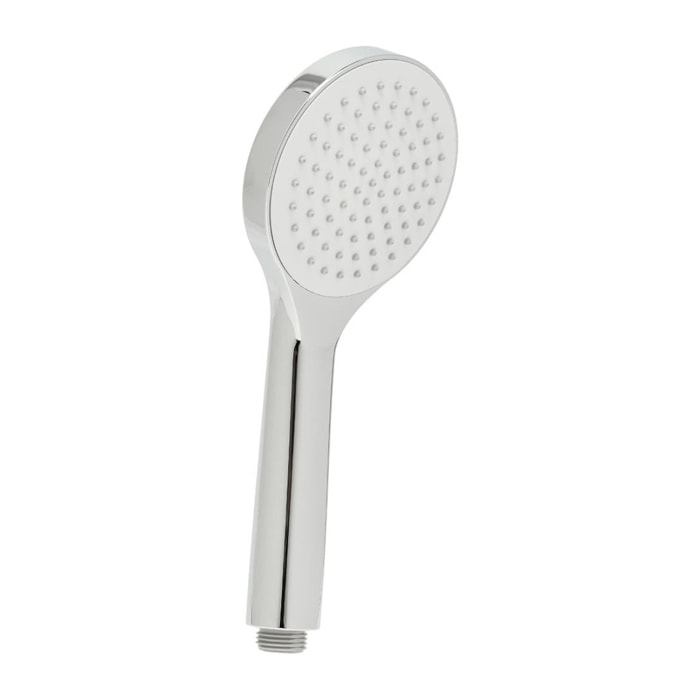 Douchette à main en plastique, 1 jet, buses silicone, chrome brillant (SATBSRS21)