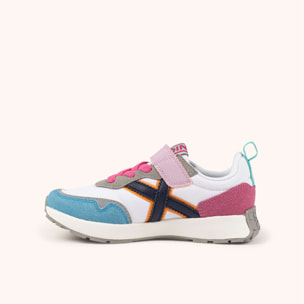 MUNICH MINI XEMINE VCO 04 Zapatilla Infantil Multicolor Pastel con Cierre de Velcro