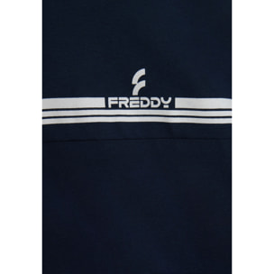 T-shirt con cuciture a blocchi e inserto a contrasto