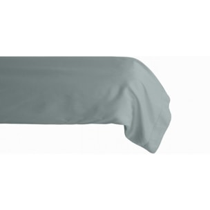 Taie de traversin percale pur coton peigné longues fibres 80 fils/cm² Vent du sud - Lichen - 43 x 195 cm