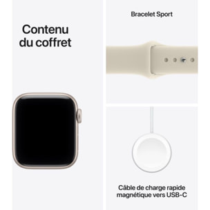 Montre connectée APPLE WATCH SE 3 40mm Lumière / Sable M/L