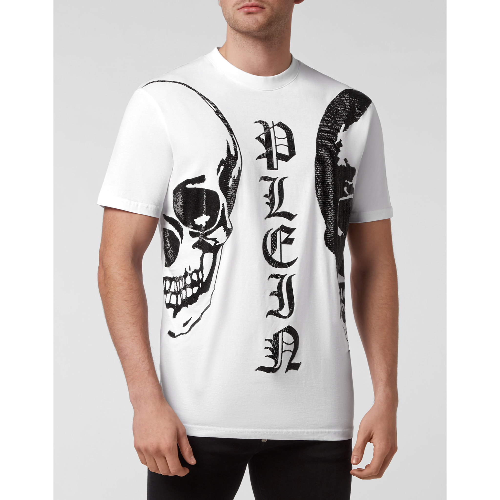 PHILIPP PLEIN Camiseta de cuello redondo y manga corta