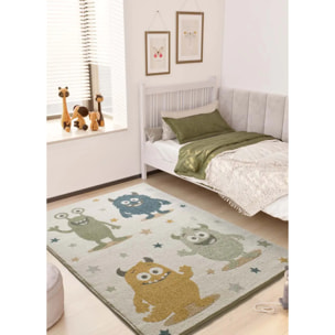BEATS Alfombra infantil monstruos coloridos multicolor, 120x170 cm