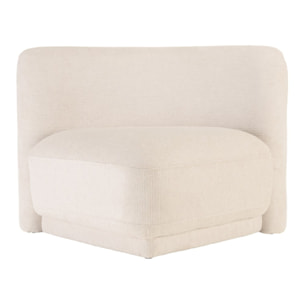 LEOPOLD - Ensemble: canapé 1 place avec dossier + 3 poufs