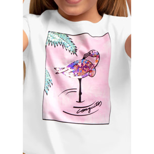 Camiseta de Niña Flamenco Lentejuelas