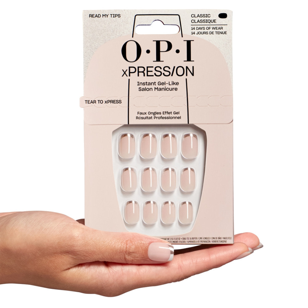 xPRESS/ON - Read My Tips - Faux ongles réutilisables, effet gel - Jusqu'à 14 jours de tenue