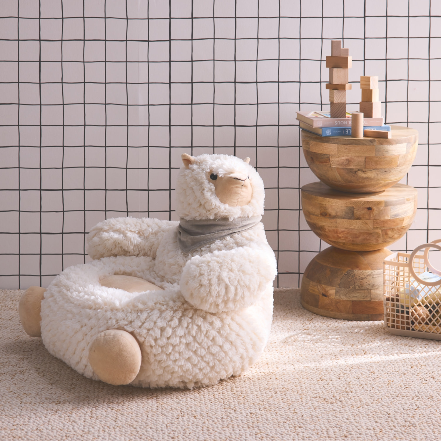 Fauteuil lama pour enfant