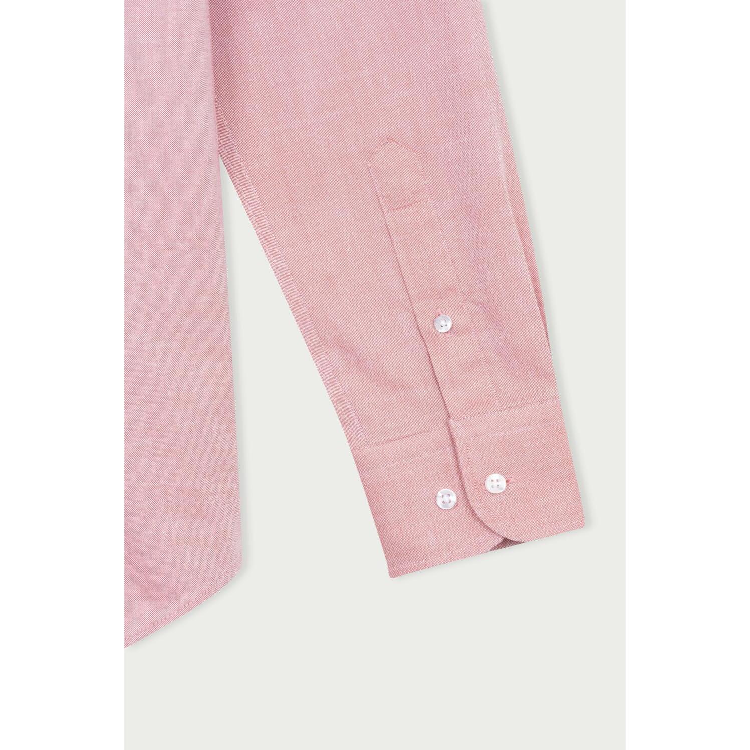 Camicia Uomo 1 Bottone Button Down Slim Cotone Unito arancio